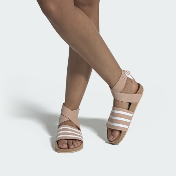 adilette ankle wrap sandals
